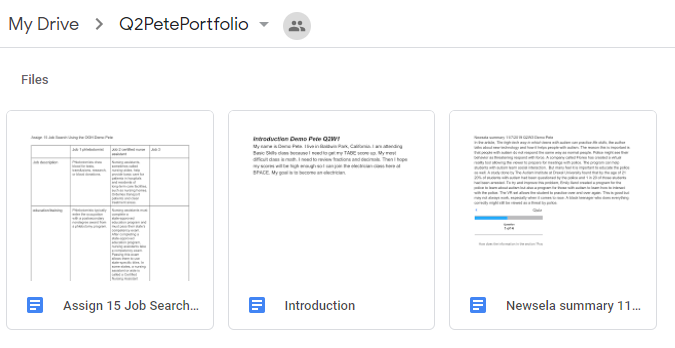 Pete Portfolio opened. 3 documents displayed.